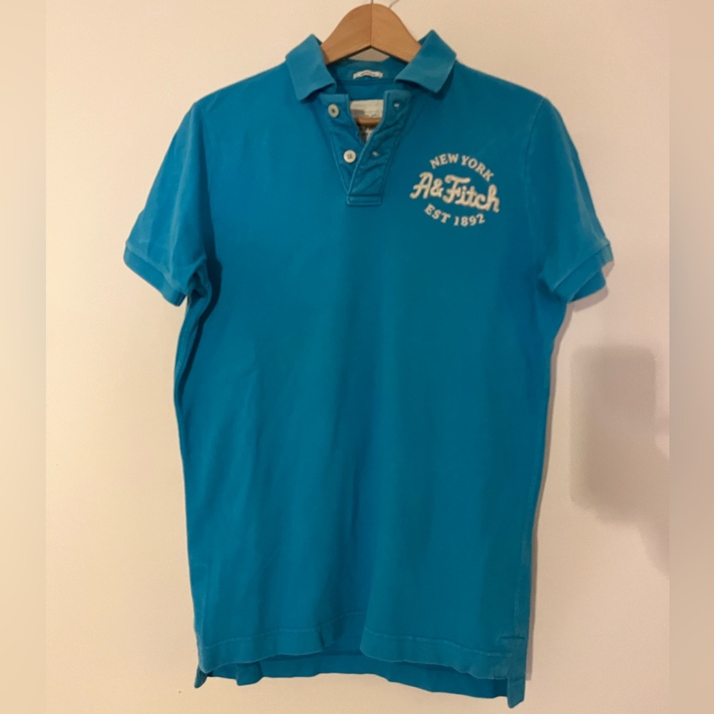 Abercrombie & Fitch Blue Polo (LIKE NEW)